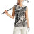 Polynesian Girl Tribal Tattoo Women Sleeveless Polo Shirt Beige Vibe