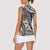 Polynesian Girl Tribal Tattoo Women Sleeveless Polo Shirt Beige Vibe