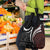 Polynesian Oxblood Line Art Tribal Tattoo Grocery Bag