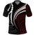 Polynesian Oxblood Line Art Tribal Tattoo Polo Shirt