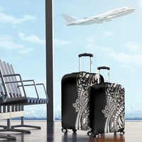 Polynesian Plumeria Floral Tattoo Pattern Luggage Cover Beige Style LT9 - Polynesian Pride