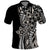 Polynesian Plumeria Floral Tattoo Pattern Polo Shirt Beige Style