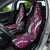 Polynesian Plumeria Floral Tattoo Pattern Car Seat Cover Pink Style