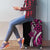 Polynesian Plumeria Floral Tattoo Pattern Luggage Cover Pink Style