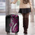 Polynesian Plumeria Floral Tattoo Pattern Luggage Cover Pink Style