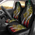Polynesian Plumeria Floral Tattoo Pattern Car Seat Cover Reggae Style