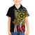 Polynesian Plumeria Floral Tattoo Pattern Family Matching Short Sleeve Bodycon Dress and Hawaiian Shirt Reggae Style