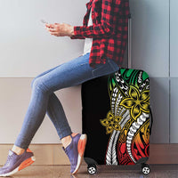 Polynesian Plumeria Floral Tattoo Pattern Luggage Cover Reggae Style LT9 - Polynesian Pride