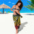 Polynesian Plumeria Floral Tattoo Pattern Sarong Reggae Style