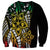 Polynesian Plumeria Floral Tattoo Pattern Sweatshirt Reggae Style