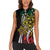 Polynesian Plumeria Floral Tattoo Pattern Women Sleeveless Polo Shirt Reggae Style