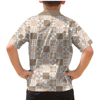 Hawaiian Palaka Quilt Pattern Family Matching Mermaid Dress and Hawaiian Shirt Hawaii Culture Bird of Paradise Exotic Motif - Polynesian Pride