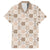 Hawaiian Palaka Quilt Pattern Family Matching Off The Shoulder Long Sleeve Dress and Hawaiian Shirt Hawaii Culture Bird of Paradise Exotic Motif - Polynesian Pride