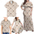 Hawaiian Palaka Quilt Pattern Family Matching Off Shoulder Maxi Dress and Hawaiian Shirt Hawaii Culture Bird of Paradise Exotic Motif - Polynesian Pride