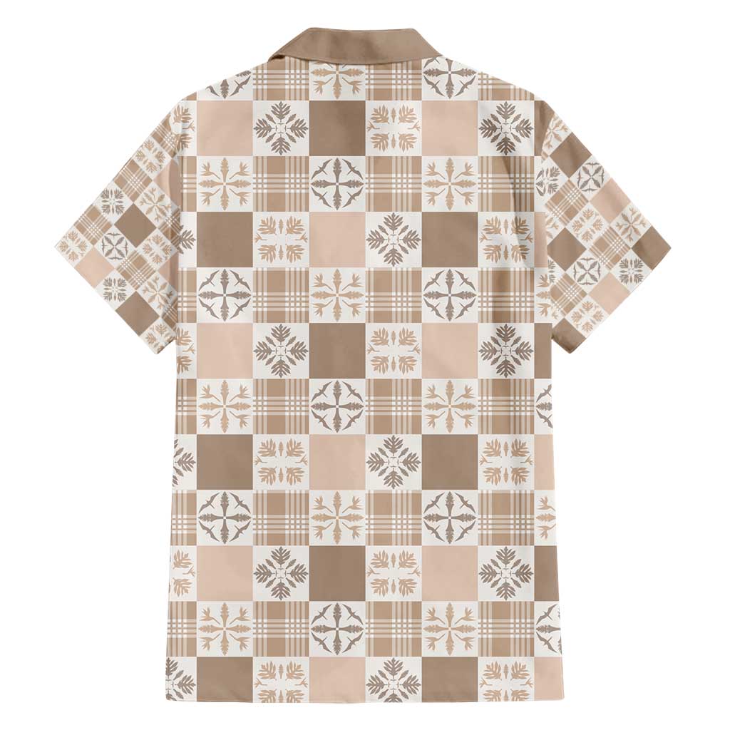 Hawaiian Palaka Quilt Pattern Hawaiian Shirt Hawaii Culture Bird of Paradise Exotic Motif - Polynesian Pride