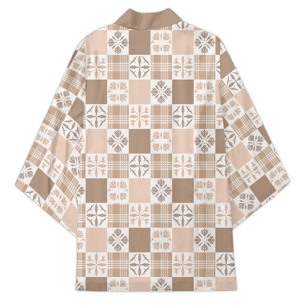 Hawaiian Palaka Quilt Pattern Kimono Hawaii Culture Bird of Paradise Exotic Motif - Polynesian Pride