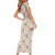 Hawaiian Palaka Quilt Pattern Short Sleeve Bodycon Dress Hawaii Culture Bird of Paradise Exotic Motif - Polynesian Pride