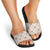 Hawaiian Palaka Quilt Pattern Slide Sandals Hawaii Culture Bird of Paradise Exotic Motif - Polynesian Pride