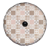 Hawaiian Palaka Quilt Pattern Spare Tire Cover Hawaii Culture Bird of Paradise Exotic Motif - Polynesian Pride