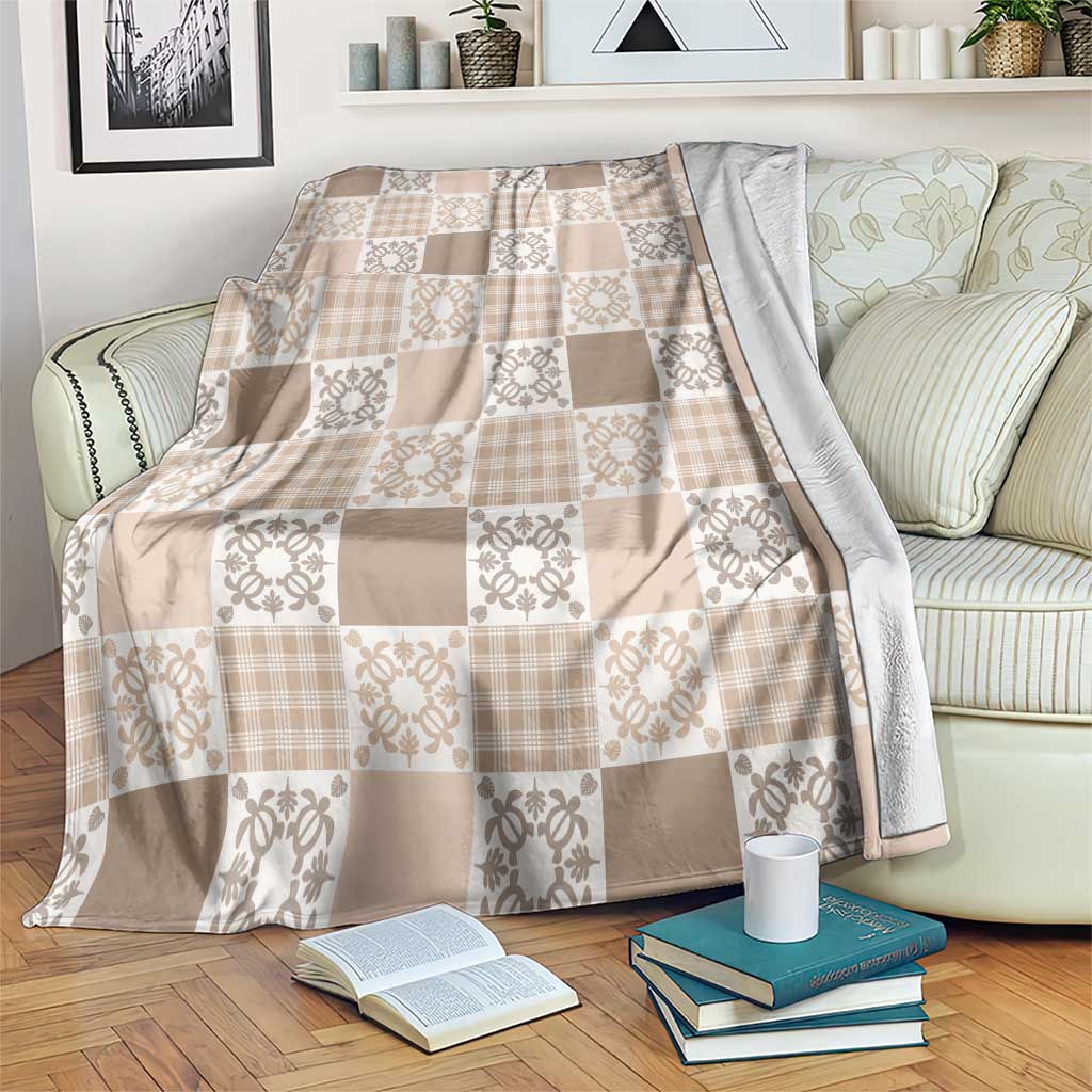 Hawaiian Palaka Quilt Pattern Blanket Hawaii Culture Honu Turtle - Polynesian Pride
