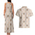 Hawaiian Palaka Quilt Pattern Couples Matching Tank Maxi Dress and Hawaiian Shirt Hawaii Culture Honu Turtle - Polynesian Pride