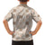 Hawaiian Palaka Quilt Pattern Family Matching Off Shoulder Short Dress and Hawaiian Shirt Hawaii Culture Honu Turtle - Polynesian Pride