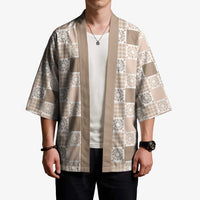 Hawaiian Palaka Quilt Pattern Kimono Hawaii Culture Honu Turtle - Polynesian Pride