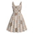 Hawaiian Palaka Quilt Pattern Midi Dress Hawaii Culture Honu Turtle - Polynesian Pride