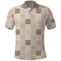 Hawaiian Palaka Quilt Pattern Polo Shirt Hawaii Culture Honu Turtle - Polynesian Pride