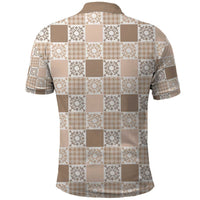 Hawaiian Palaka Quilt Pattern Polo Shirt Hawaii Culture Honu Turtle - Polynesian Pride