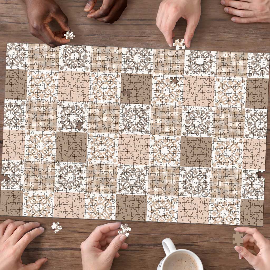 Hawaiian Palaka Quilt Pattern Puzzle Hawaii Culture Honu Turtle - Polynesian Pride