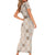 Hawaiian Palaka Quilt Pattern Short Sleeve Bodycon Dress Hawaii Culture Honu Turtle - Polynesian Pride