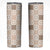 Hawaiian Palaka Quilt Pattern Skinny Tumbler Hawaii Culture Honu Turtle - Polynesian Pride