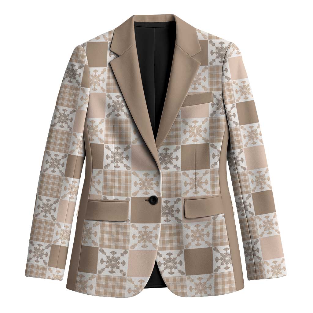 Hawaiian Palaka Quilt Pattern Blazer Hawaii Culture Pineapple - Polynesian Pride