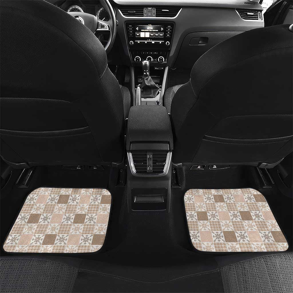 Hawaiian Palaka Quilt Pattern Car Mats Hawaii Culture Pineapple - Polynesian Pride