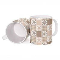 Hawaiian Palaka Quilt Pattern Ceramic Mug Hawaii Culture Pineapple - Polynesian Pride