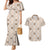 Hawaiian Palaka Quilt Pattern Couples Matching Mermaid Dress and Hawaiian Shirt Hawaii Culture Pineapple - Polynesian Pride