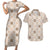 Hawaiian Palaka Quilt Pattern Couples Matching Short Sleeve Bodycon Dress and Hawaiian Shirt Hawaii Culture Pineapple - Polynesian Pride