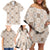 Hawaiian Palaka Quilt Pattern Family Matching Off Shoulder Short Dress and Hawaiian Shirt Hawaii Culture Pineapple - Polynesian Pride