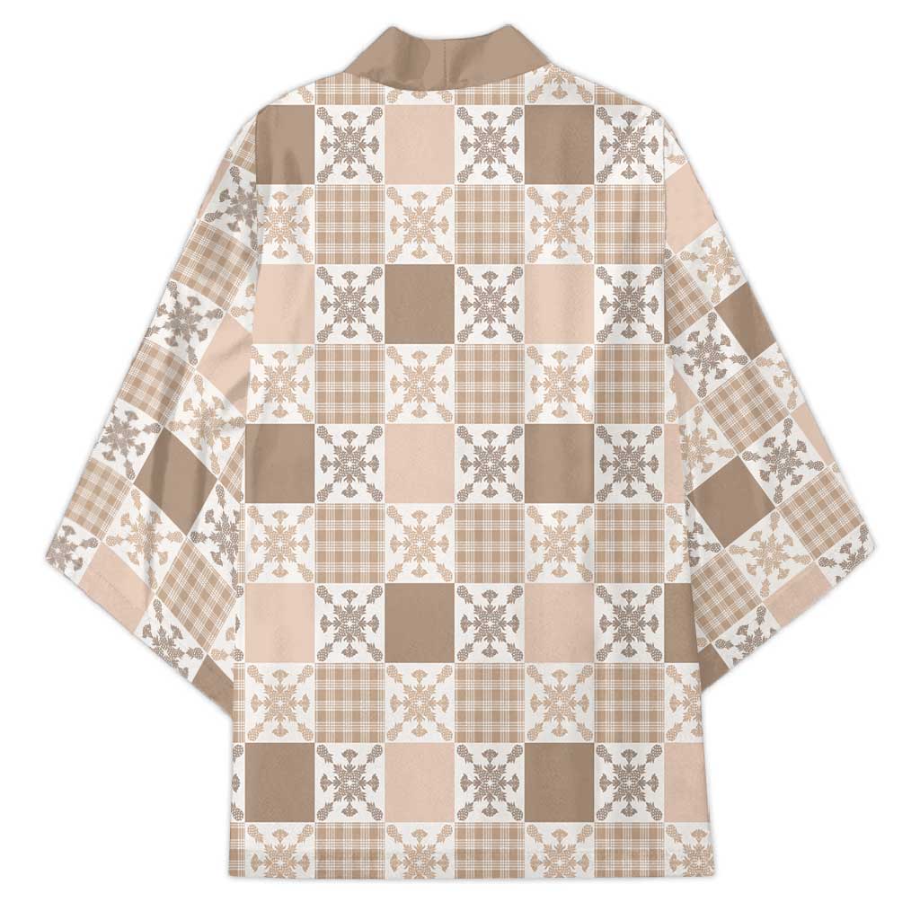 Hawaiian Palaka Quilt Pattern Kimono Hawaii Culture Pineapple - Polynesian Pride