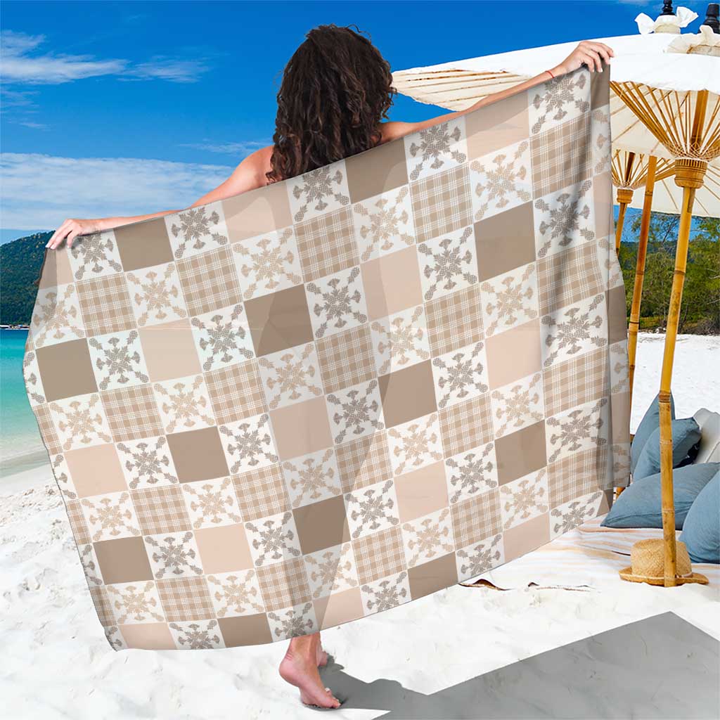 Hawaiian Palaka Quilt Pattern Sarong Hawaii Culture Pineapple - Polynesian Pride