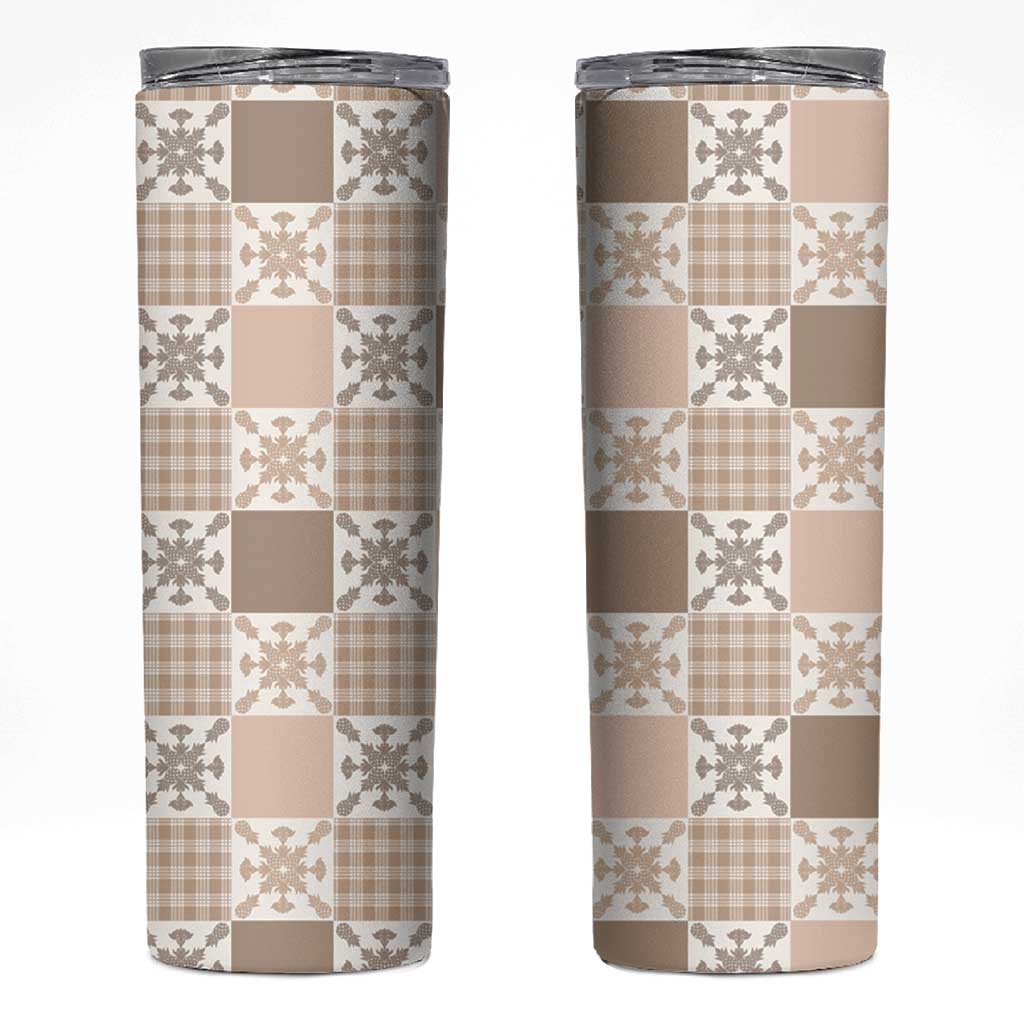 Hawaiian Palaka Quilt Pattern Skinny Tumbler Hawaii Culture Pineapple - Polynesian Pride