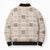 Hawaiian Palaka Quilt Pattern Bomber Puffer Jacket Hawaii Culture Tropical Flowers Mix - Polynesian Pride