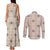 Hawaiian Palaka Quilt Pattern Couples Matching Tank Maxi Dress and Long Sleeve Button Shirt Hawaii Culture Tropical Flowers Mix - Polynesian Pride