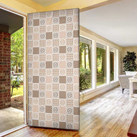 Hawaiian Palaka Quilt Pattern Door Cover Hawaii Culture Tropical Flowers Mix - Polynesian Pride