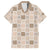 Hawaiian Palaka Quilt Pattern Family Matching Off The Shoulder Long Sleeve Dress and Hawaiian Shirt Hawaii Culture Tropical Flowers Mix - Polynesian Pride