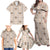 Hawaiian Palaka Quilt Pattern Family Matching Off Shoulder Maxi Dress and Hawaiian Shirt Hawaii Culture Tropical Flowers Mix - Polynesian Pride