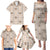 Hawaiian Palaka Quilt Pattern Family Matching Puletasi and Hawaiian Shirt Hawaii Culture Tropical Flowers Mix - Polynesian Pride