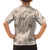 Hawaiian Palaka Quilt Pattern Family Matching Short Sleeve Bodycon Dress and Hawaiian Shirt Hawaii Culture Tropical Flowers Mix - Polynesian Pride