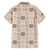 Hawaiian Palaka Quilt Pattern Family Matching Short Sleeve Bodycon Dress and Hawaiian Shirt Hawaii Culture Tropical Flowers Mix - Polynesian Pride